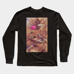 Desert Flowers Abstract Art Long Sleeve T-Shirt